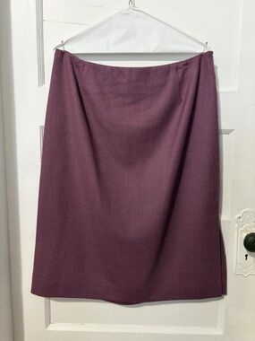 Pendleton Women's Purple A-Line Tweed Wool Skirt
